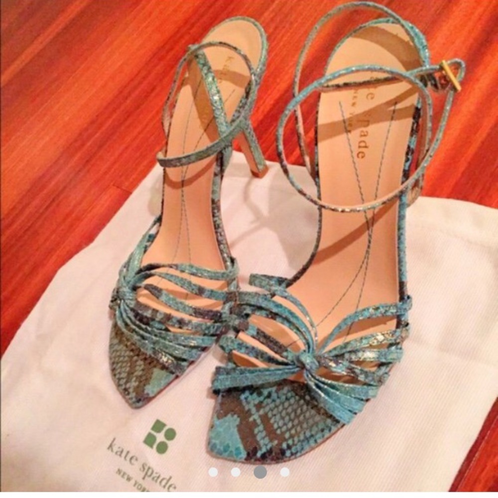 KATE SPADE ♠️ Shimmery Ankle Strap Heel **RARE**